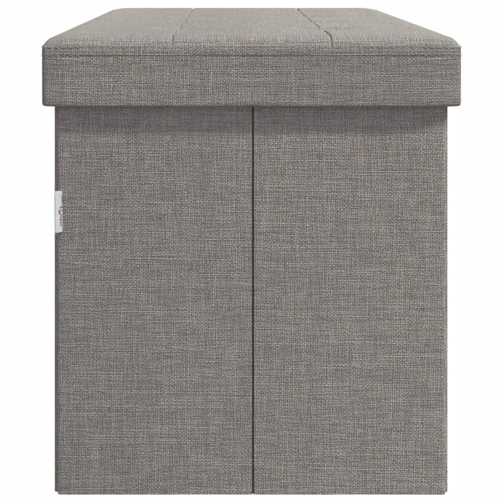 Storage Bench Entryway Hallway Living Room Foldable Grey Upholstered Seat Box