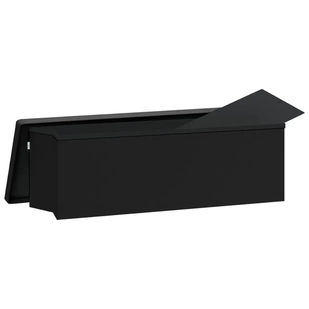 Black PVC Foldable Storage Bench