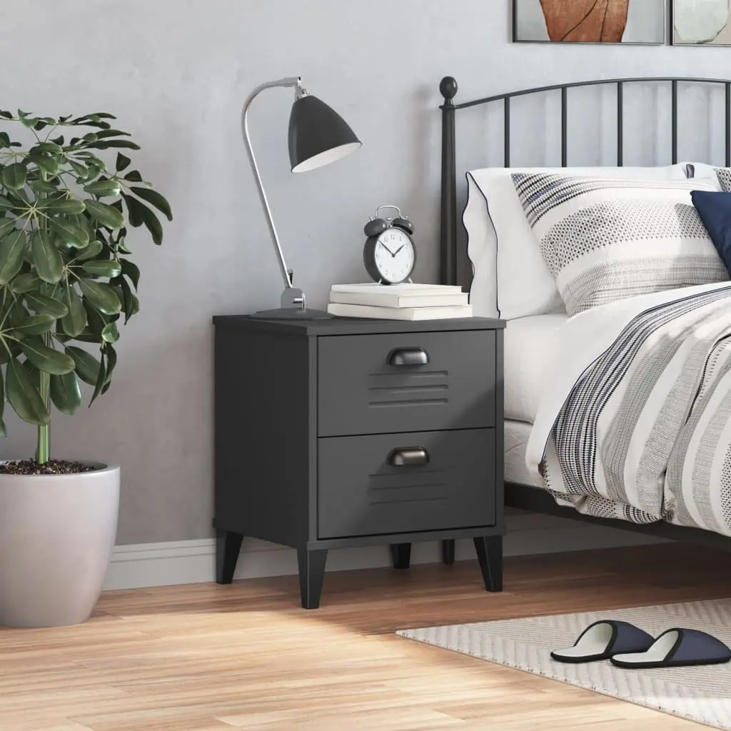 Anthracite Grey Bedside Cabinet