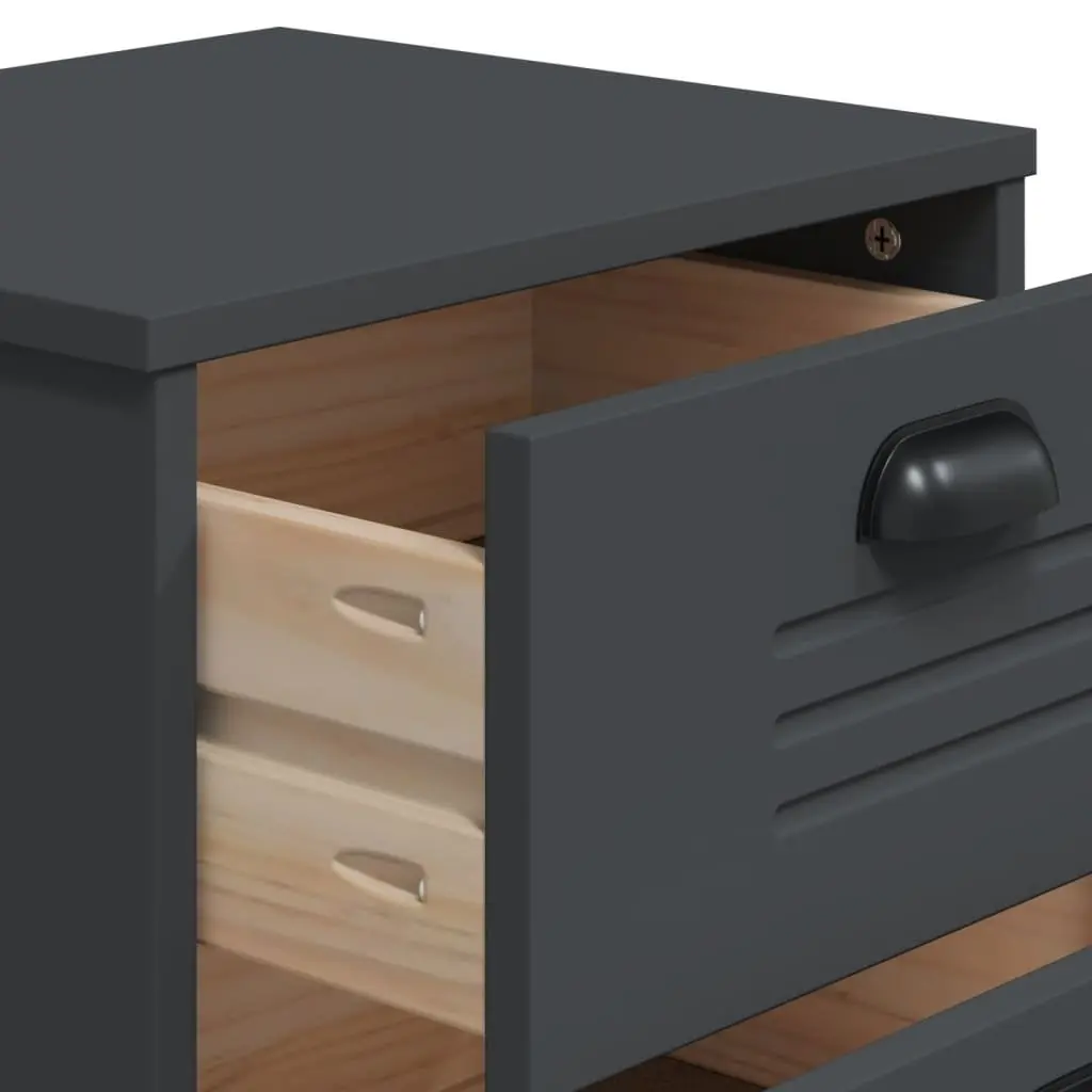 Anthracite Grey Bedside Cabinet