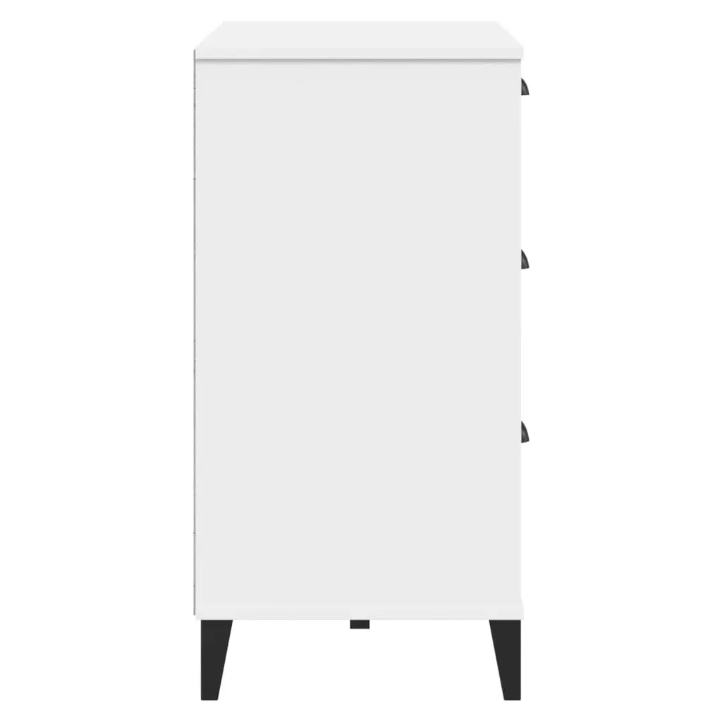 Engineered Wood White Drawer Cabinet with Ample Storage