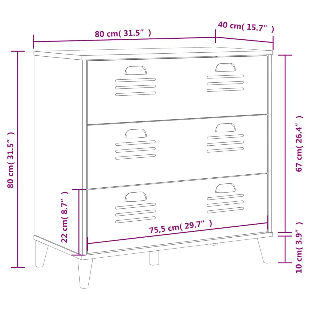 Engineered Wood White Drawer Cabinet with Ample Storage