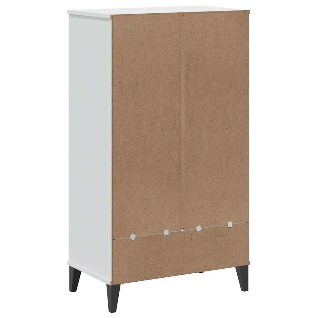 White Engineered Wood Shoe Storage Cabinet