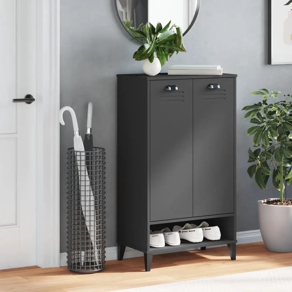 Shoe Cabinet Anthracite Grey Storage Organiser Unit