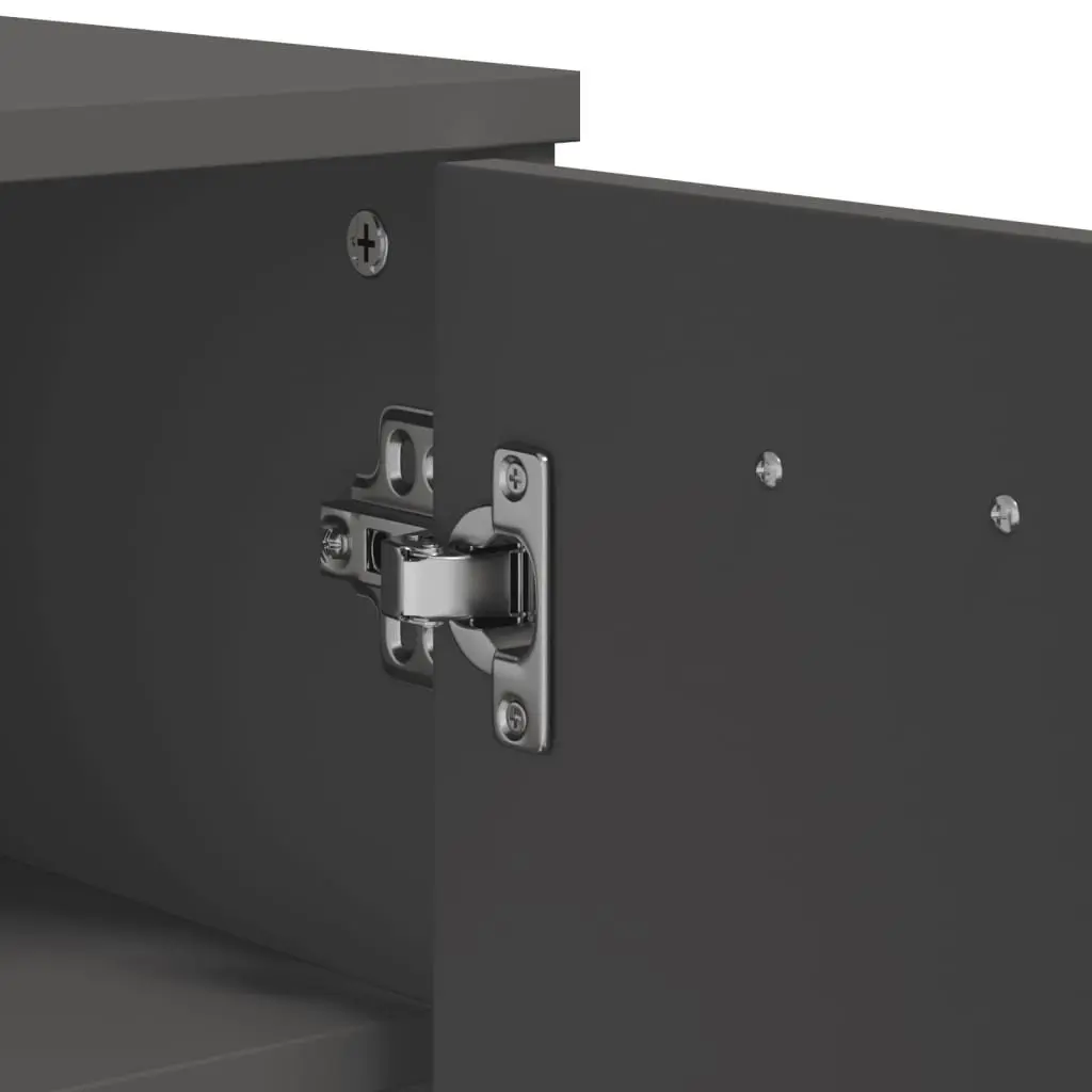 Shoe Cabinet Anthracite Grey Storage Organiser Unit