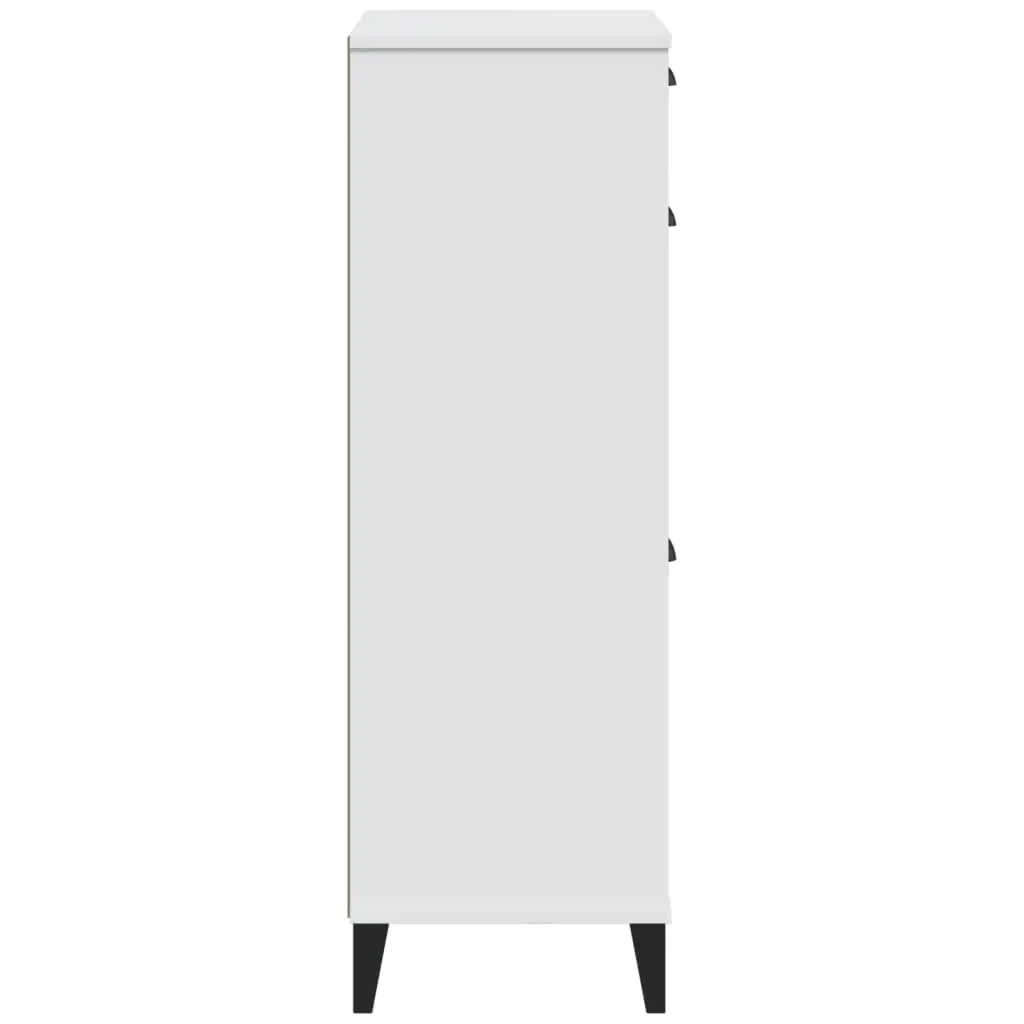 Shoe Cabinet White Engineered Wood Flip Drawer Organiser Storage Cupboard