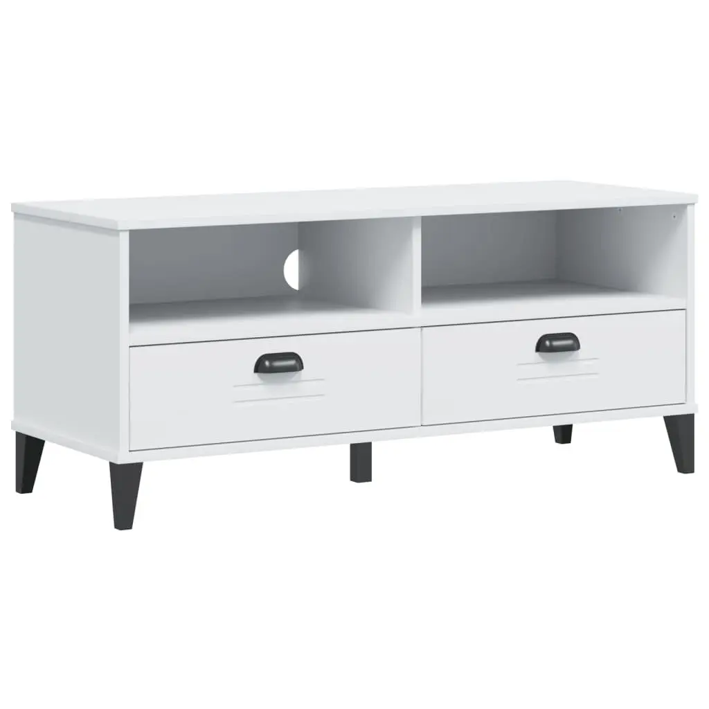 TV Cabinet White Engineered Wood Media Storage Unit 150 cm