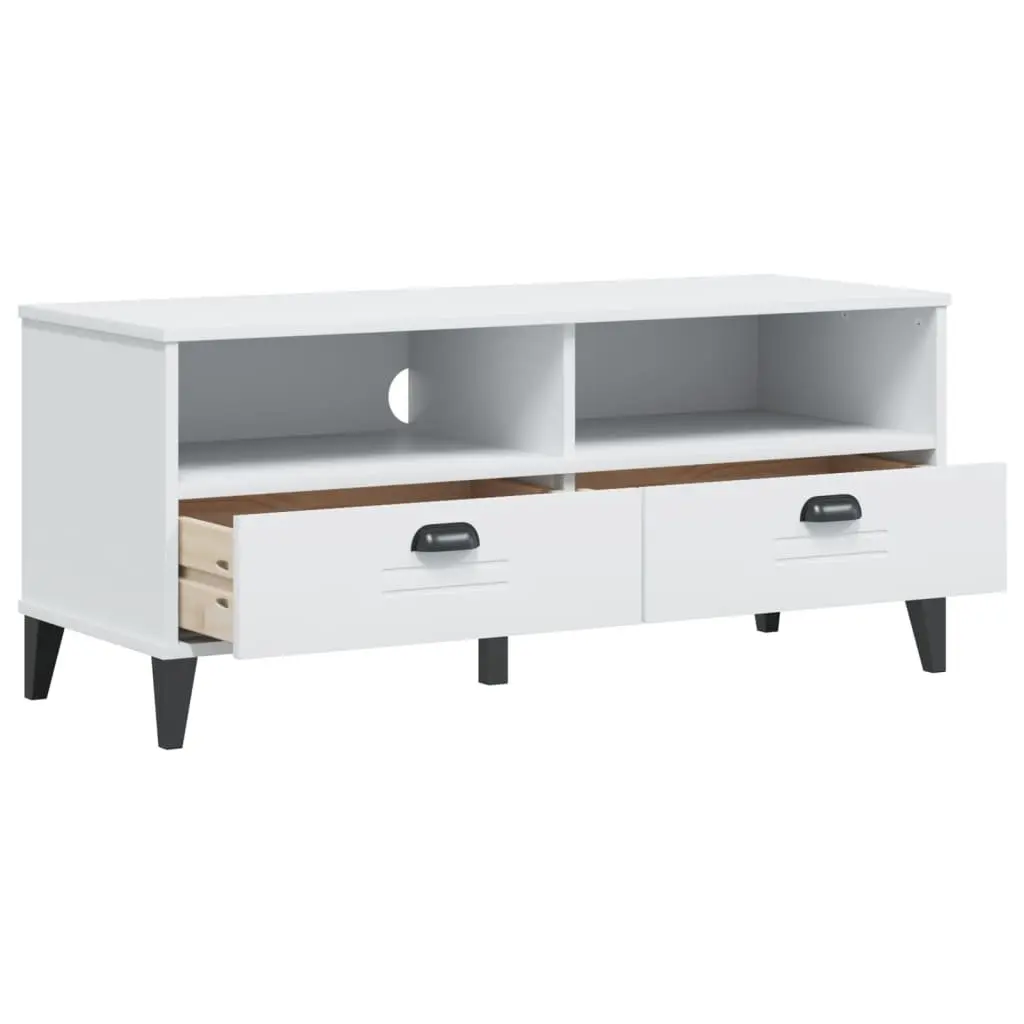 TV Cabinet White Engineered Wood Media Storage Unit 150 cm
