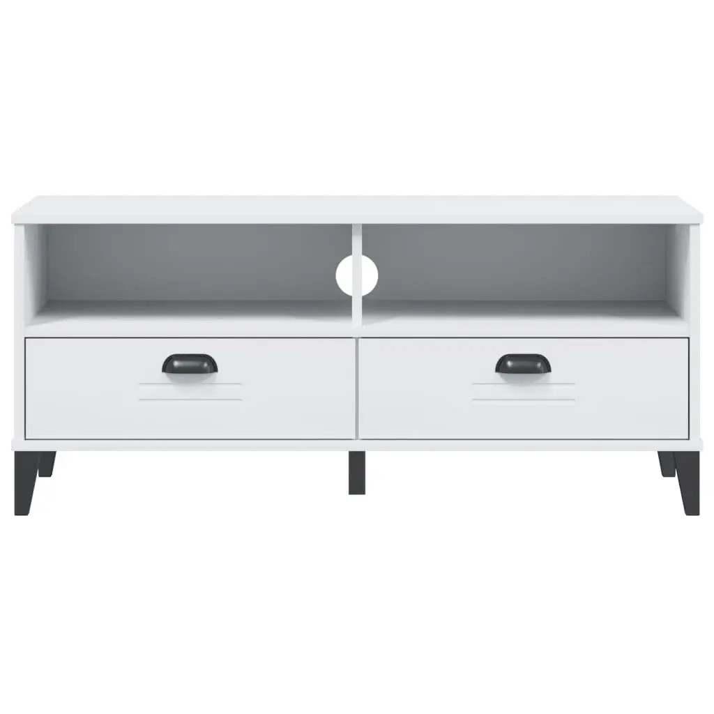 TV Cabinet White Engineered Wood Media Storage Unit 150 cm