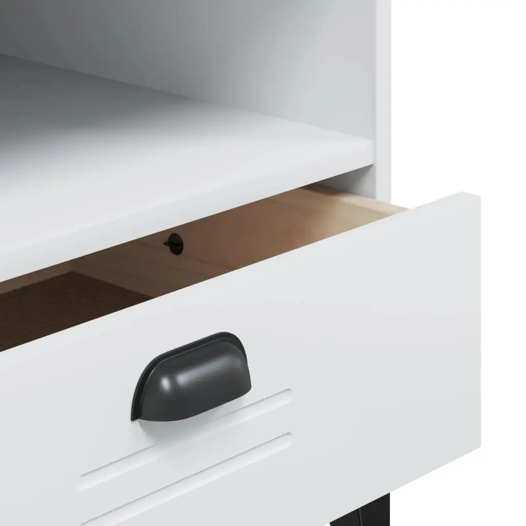 TV Cabinet White Engineered Wood Media Storage Unit 150 cm