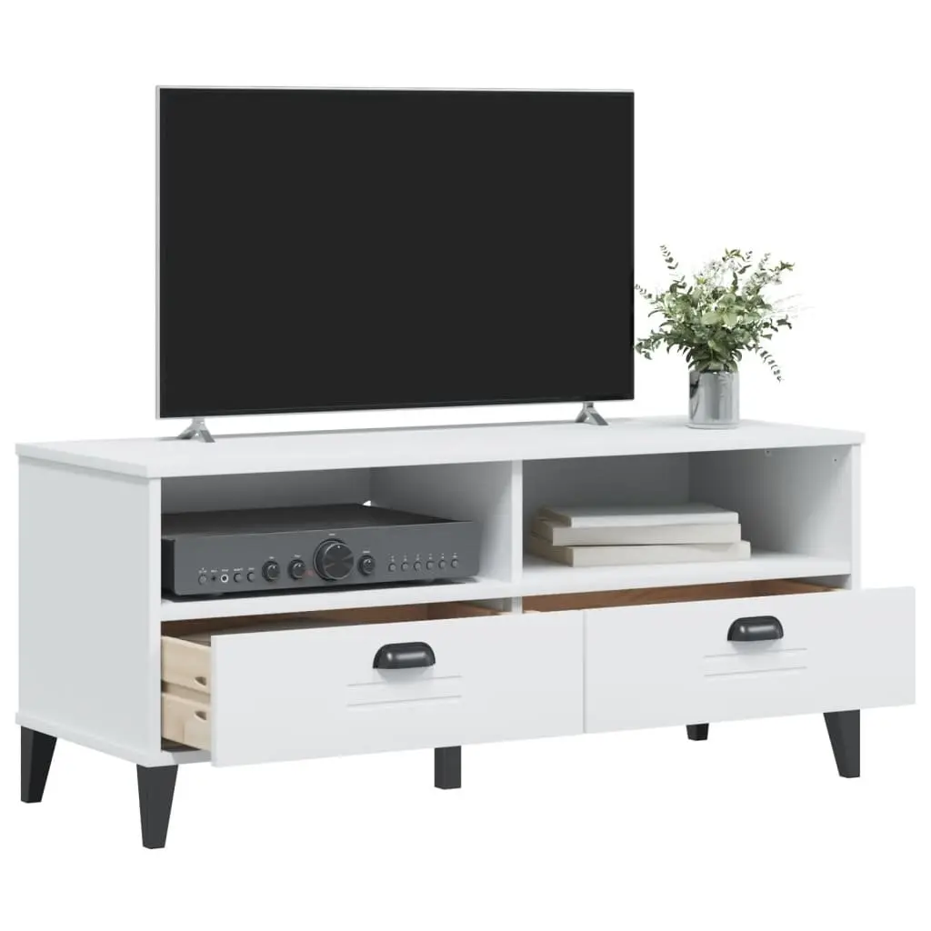 TV Cabinet White Engineered Wood Media Storage Unit 150 cm