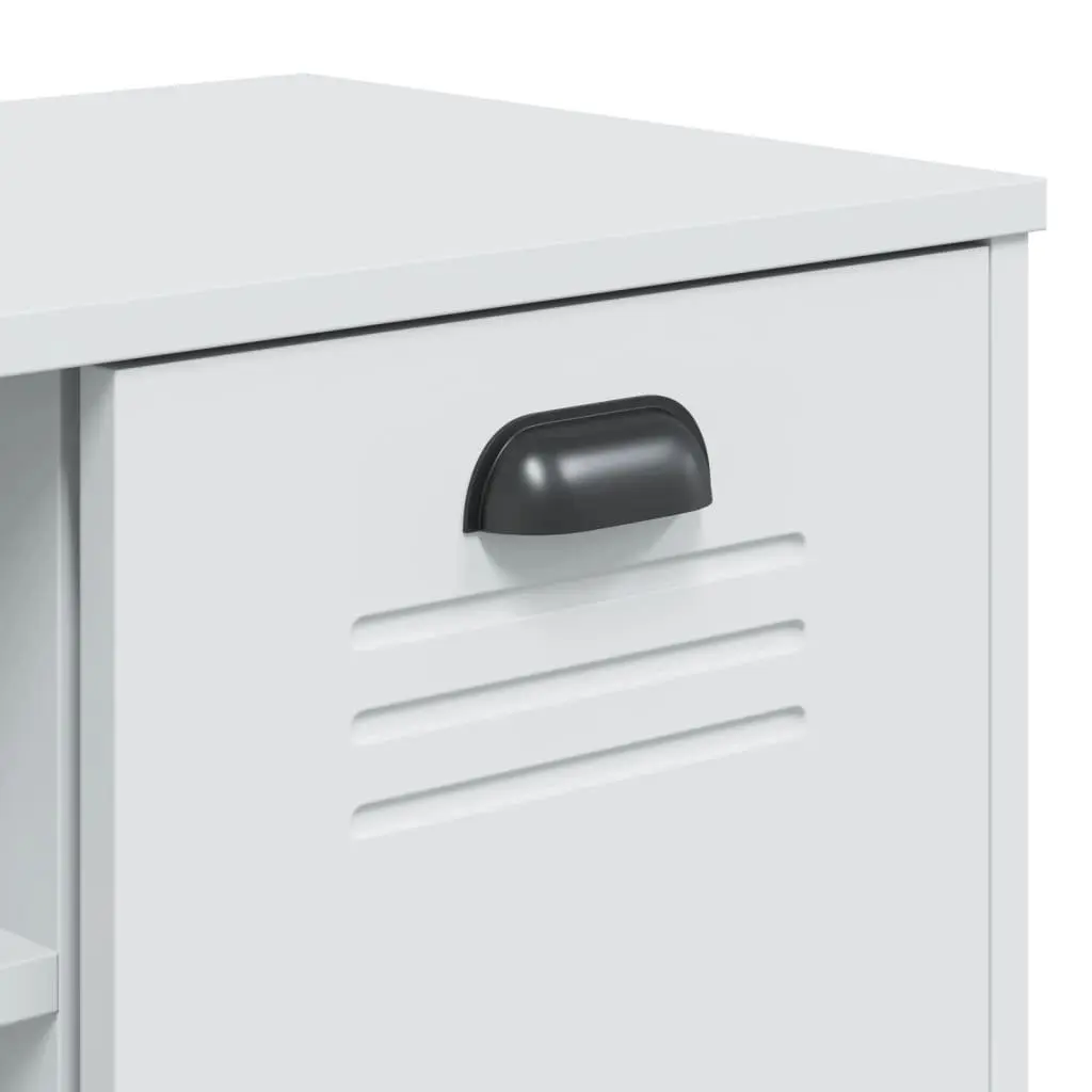 Shoe Bench White Storage Organiser Seating Cabinet Industrial Design Engineered