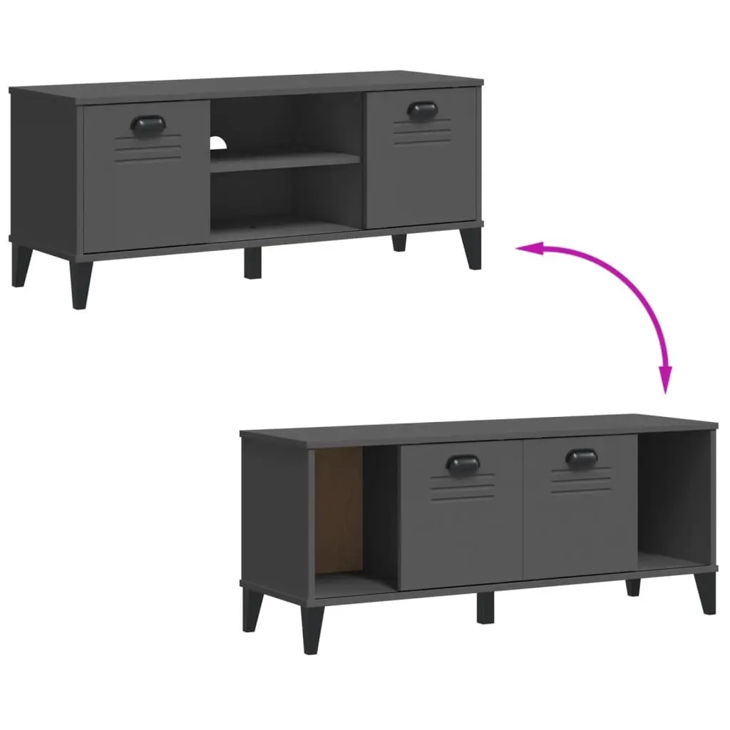 Shoe Bench Anthracite Grey Engineered Wood Storage Rack Organiser Entryway