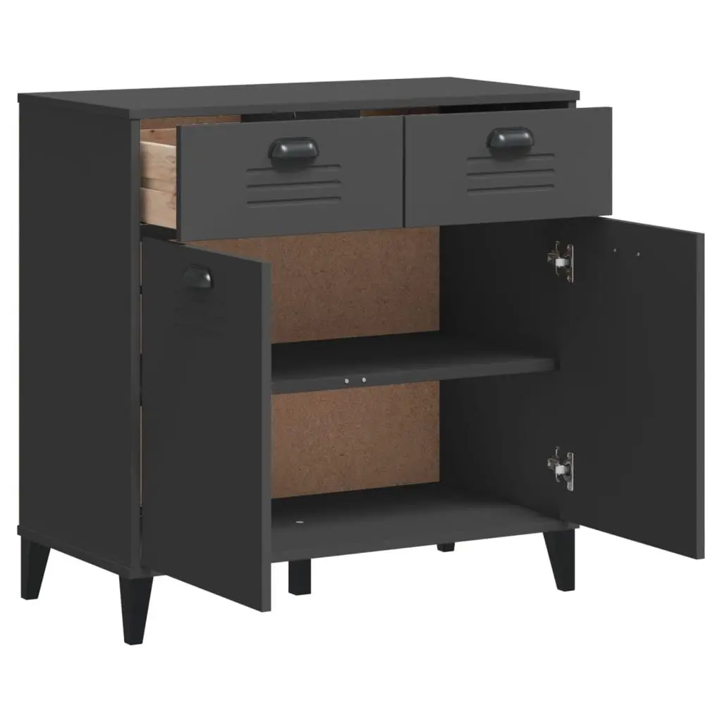 Anthracite Grey Industrial Sideboard