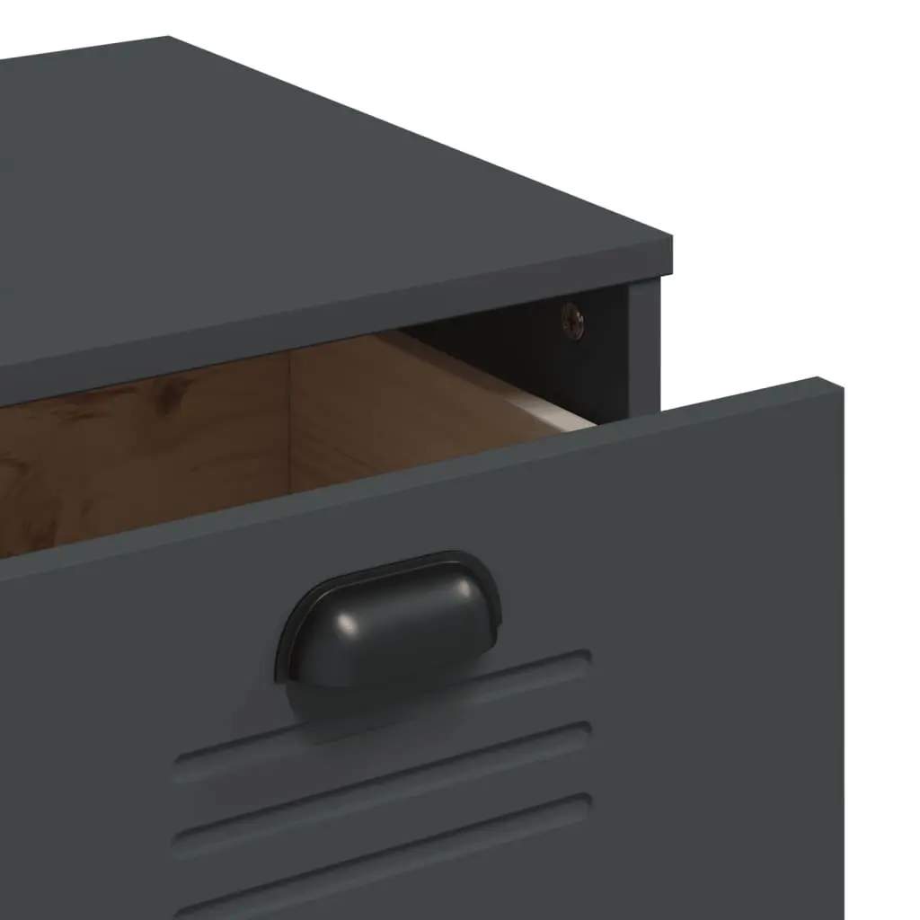 Anthracite Grey Industrial Sideboard