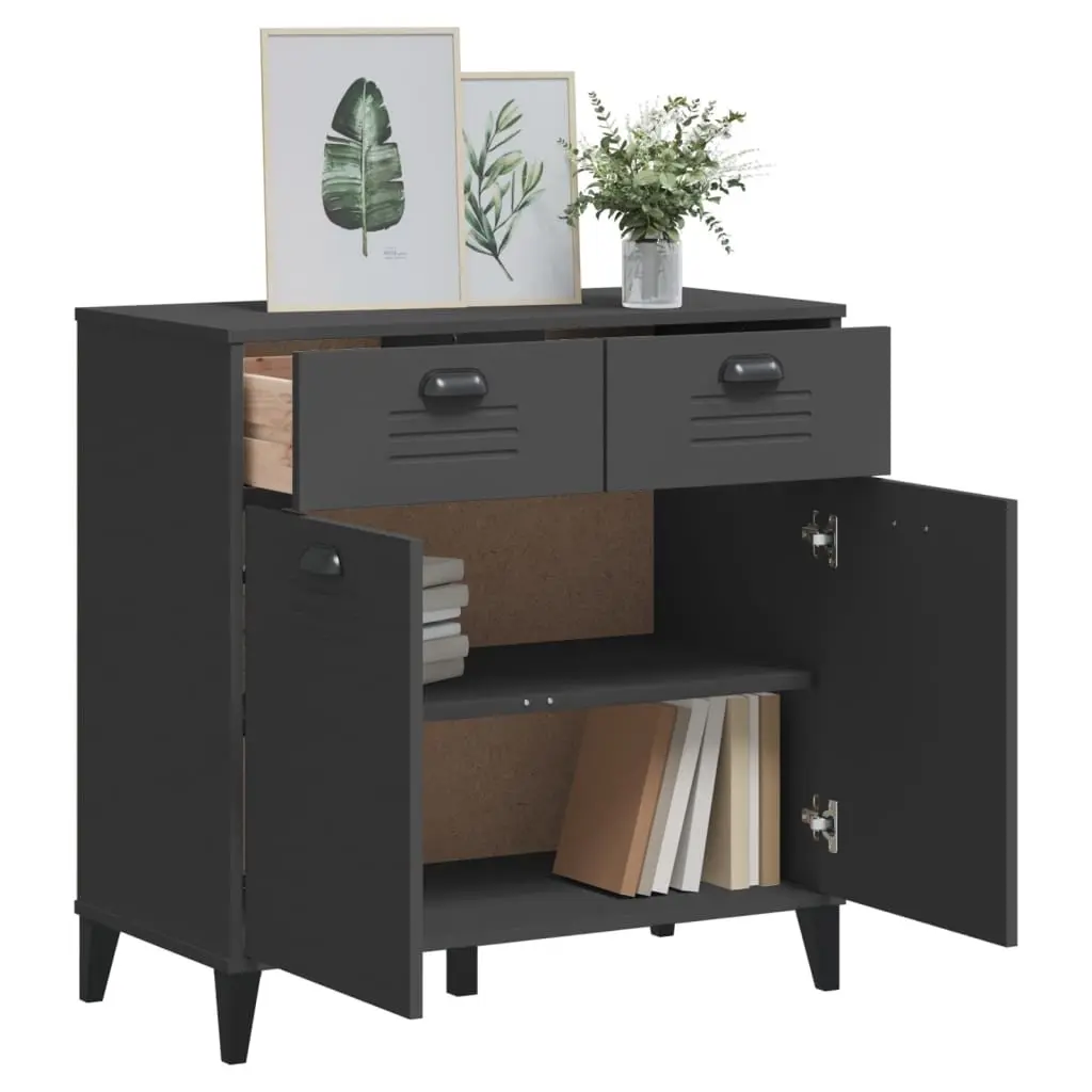 Anthracite Grey Industrial Sideboard