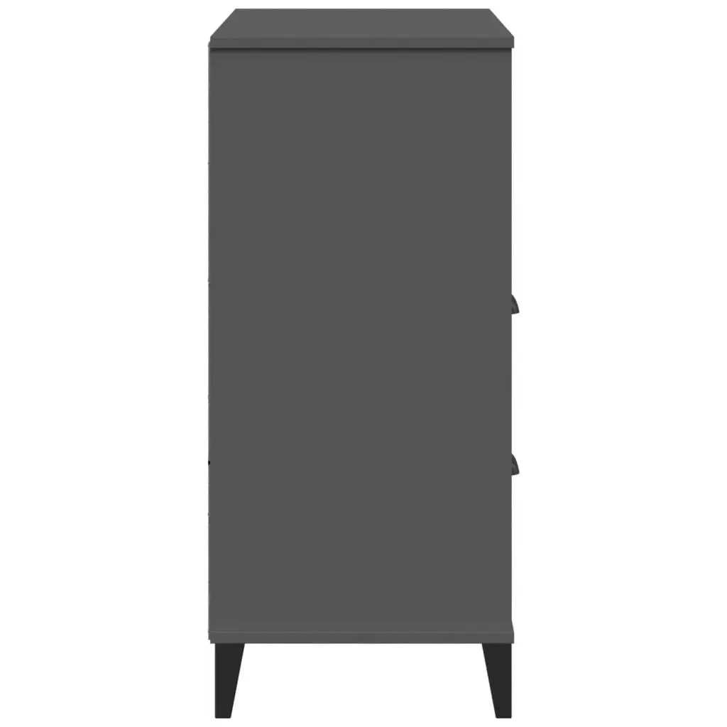 Industrial Bookcase Engineered Wood Anthracite Grey Open Shelving 80cm x 40cm x 90cm