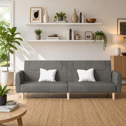 Specifications of the Grey 2-Seater Sofa Bed