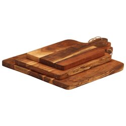 Acacia Wood Chopping Boards - 3 Piece Set Specifications