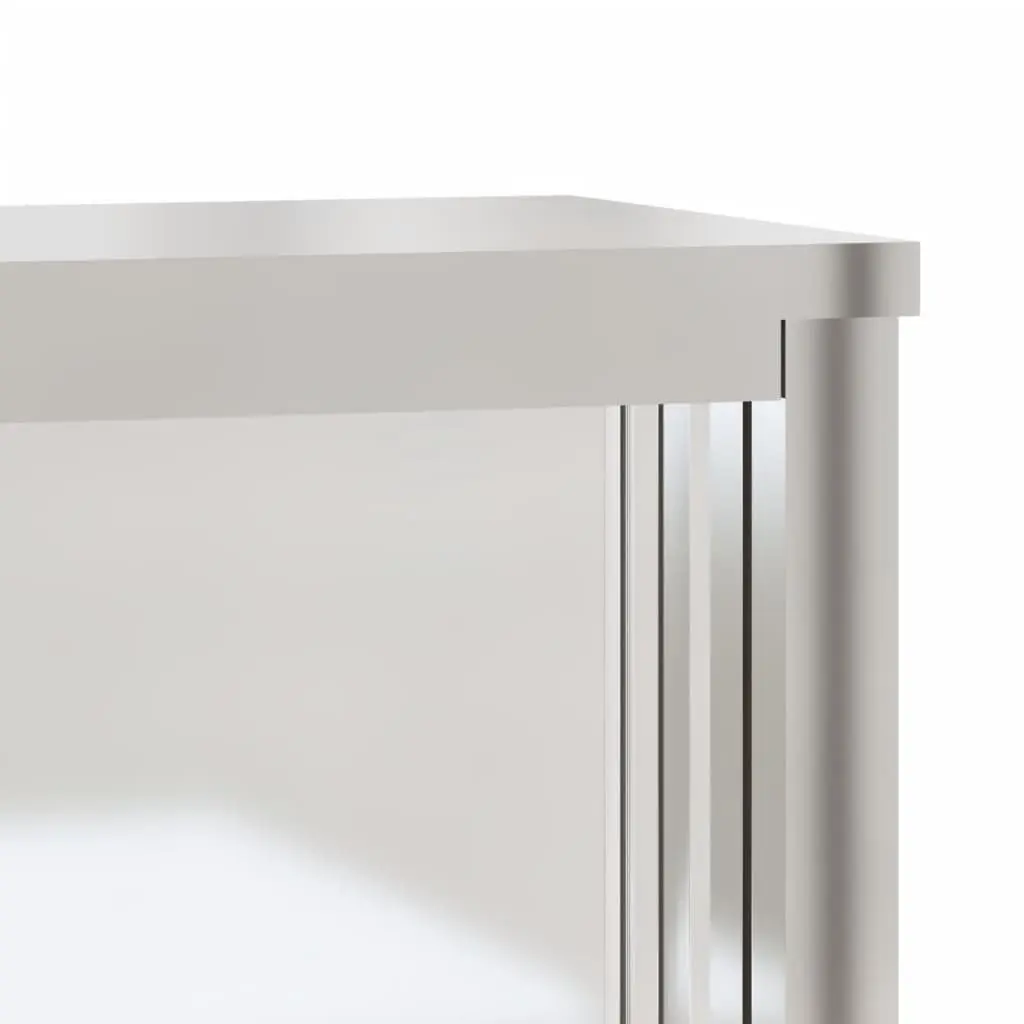 Stainless Steel Kitchen Wall Cabinet Sliding Doors Food Storage Commercial