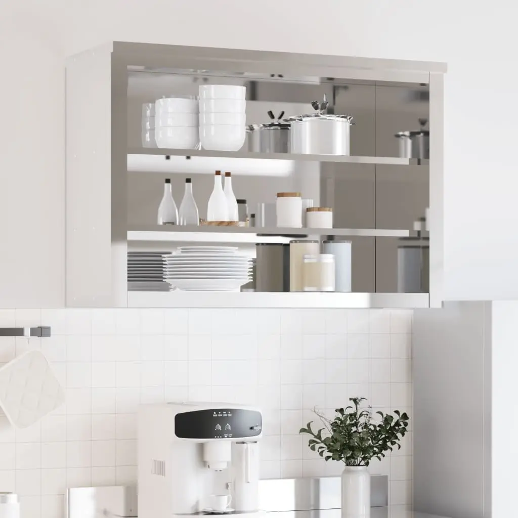 Stainless Steel Wall-Mounted Kitchen Storage Cabinet