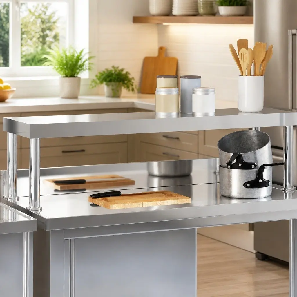 Stainless Steel Work Table Overshelf