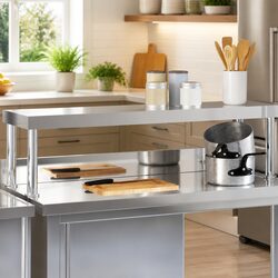 Specifications of Stainless Steel Work Table Overshelf
