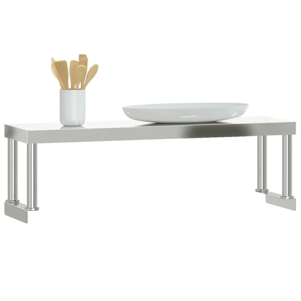 Stainless Steel Shelving Unit for Kitchen Prep Space 110cm x 30cm x 35cm