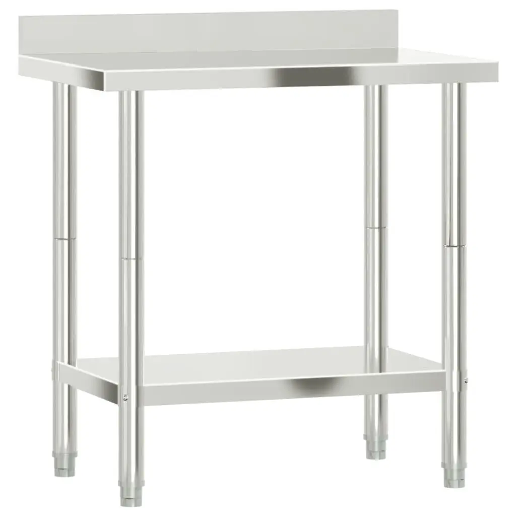 Stainless Steel Kitchen Work Table for Food Prep 82.5 x 55 x 93 cm