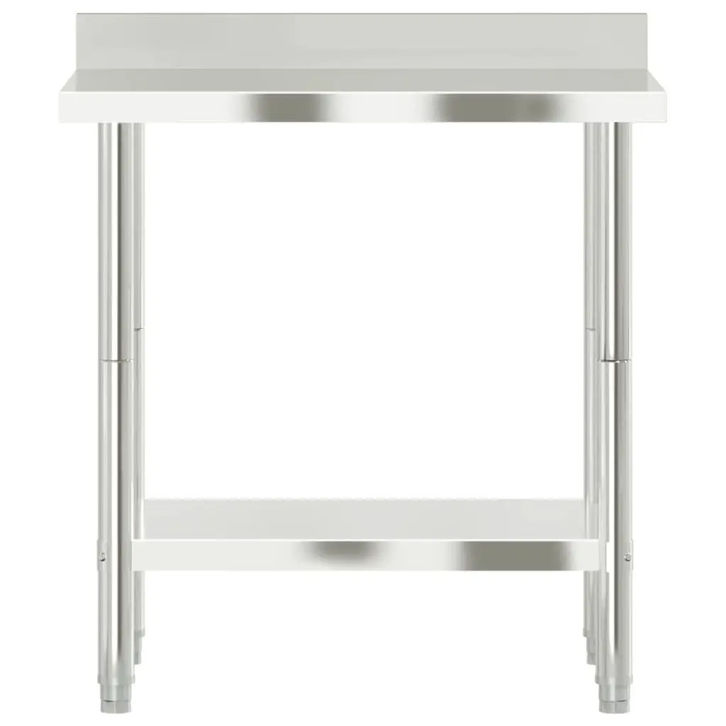 Stainless Steel Kitchen Work Table for Food Prep 82.5 x 55 x 93 cm