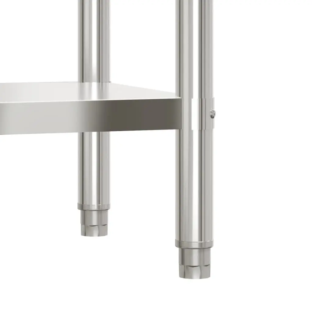 Stainless Steel Kitchen Work Table for Food Prep 82.5 x 55 x 93 cm
