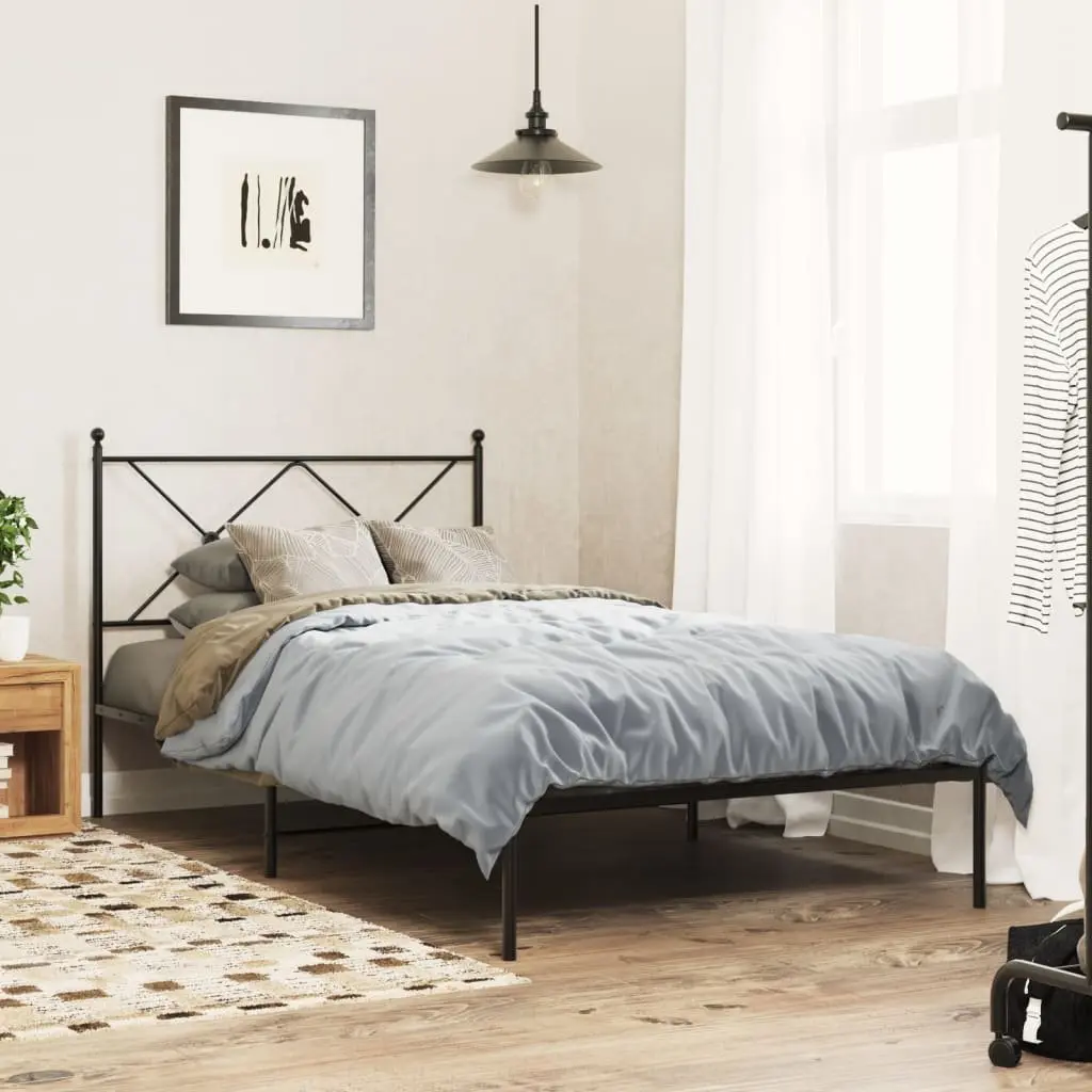 Metal Bed Frame King Single 107x203cm with Headboard