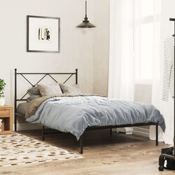 Metal Bed Frame King Single 107x203cm with Headboard