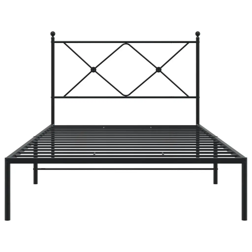 Metal Bed Frame King Single 107x203cm with Headboard