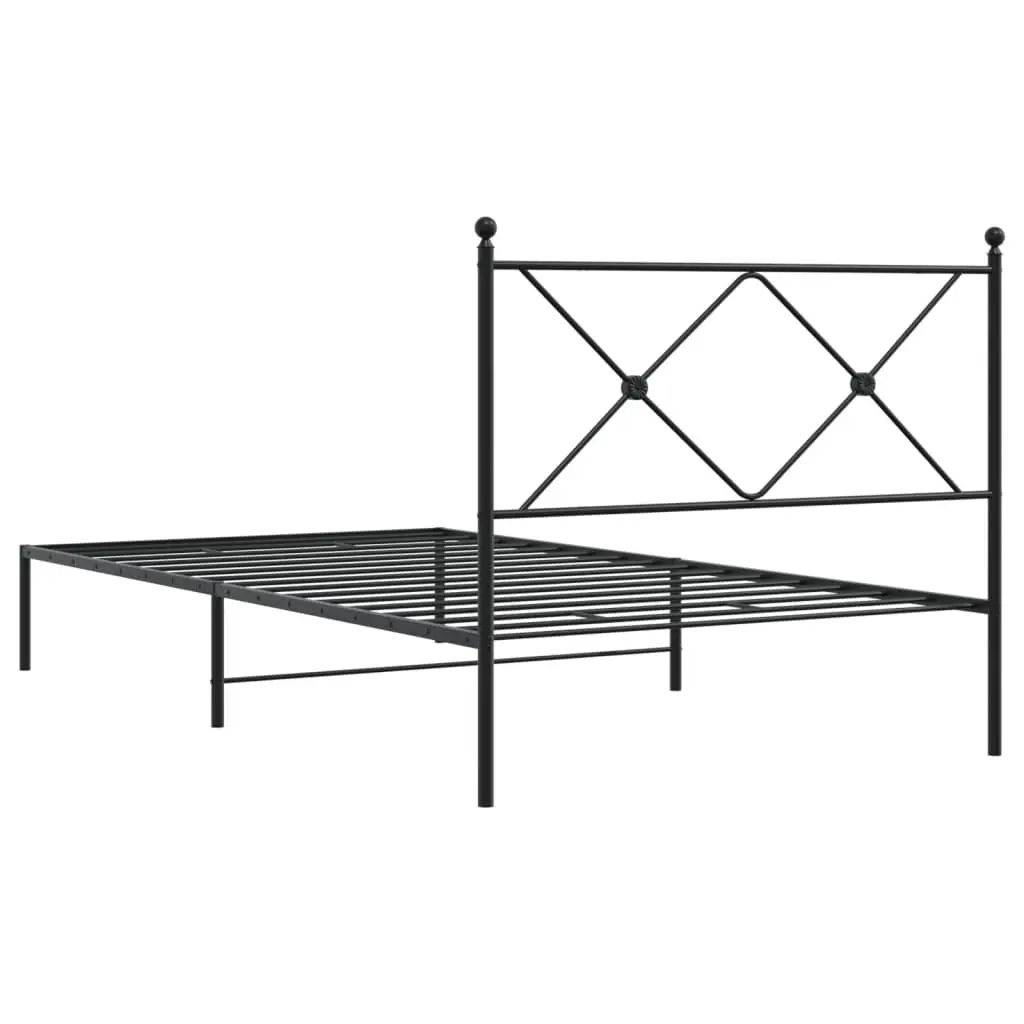 Metal Bed Frame King Single 107x203cm with Headboard