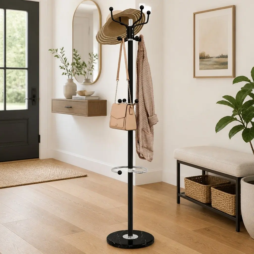 180cm Coat Stand with Umbrella Holder