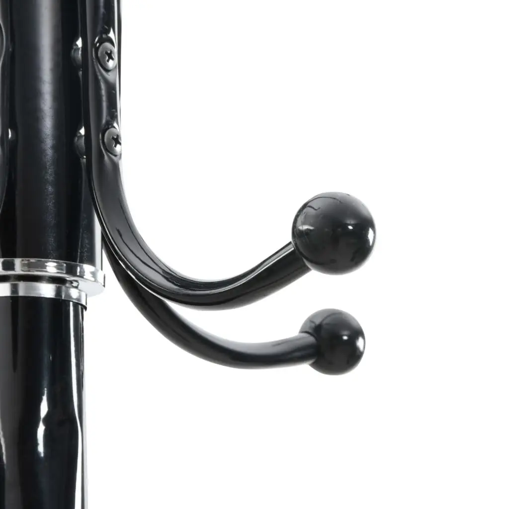 Coat Stand with Umbrella Holder for Hallway Living Room Bedroom 180cm Powder-coated Iron Frame 12 Hooks