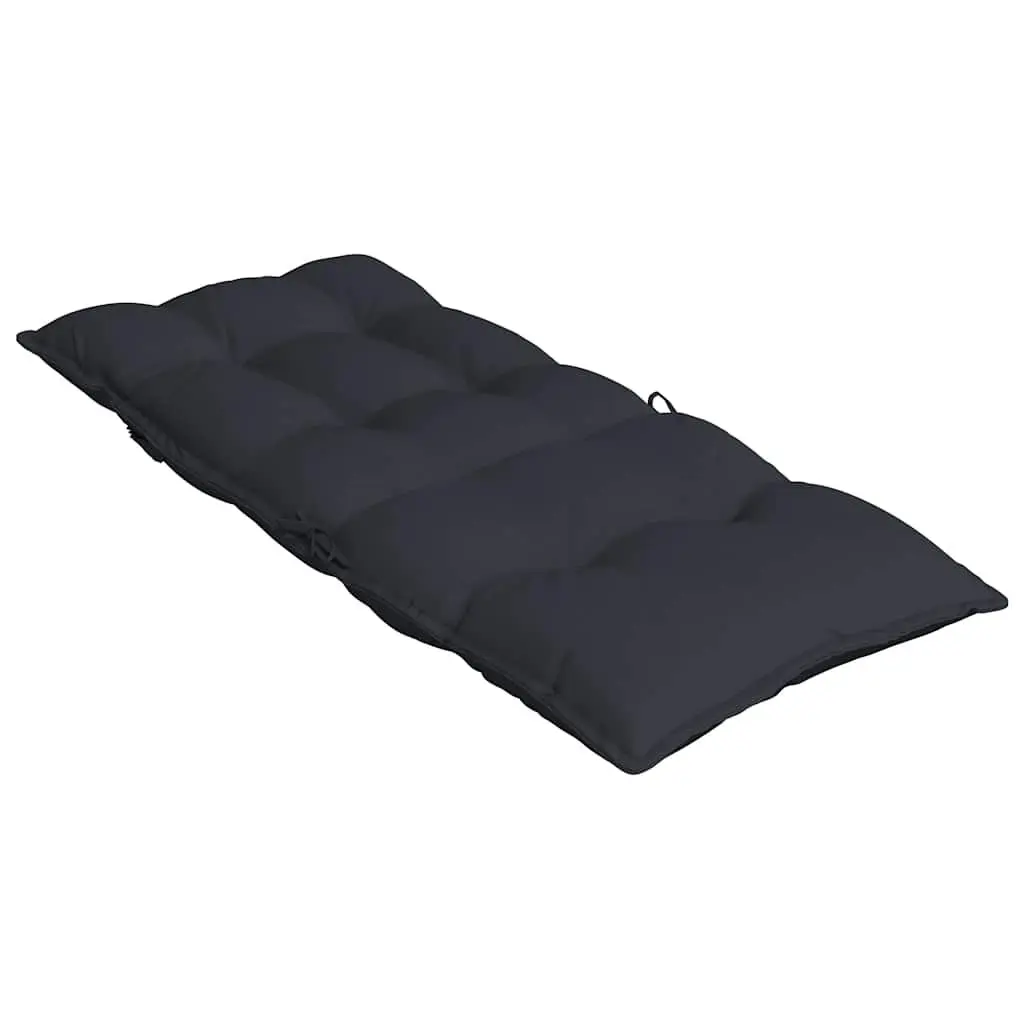 Outdoor Garden Patio Seat Pad Cushions Highback Chairs 2 Pieces Black Oxford Fabric
