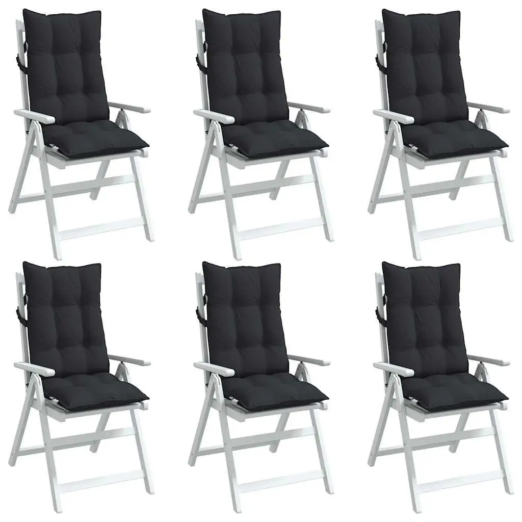 Highback Chair Cushions Set 6pcs