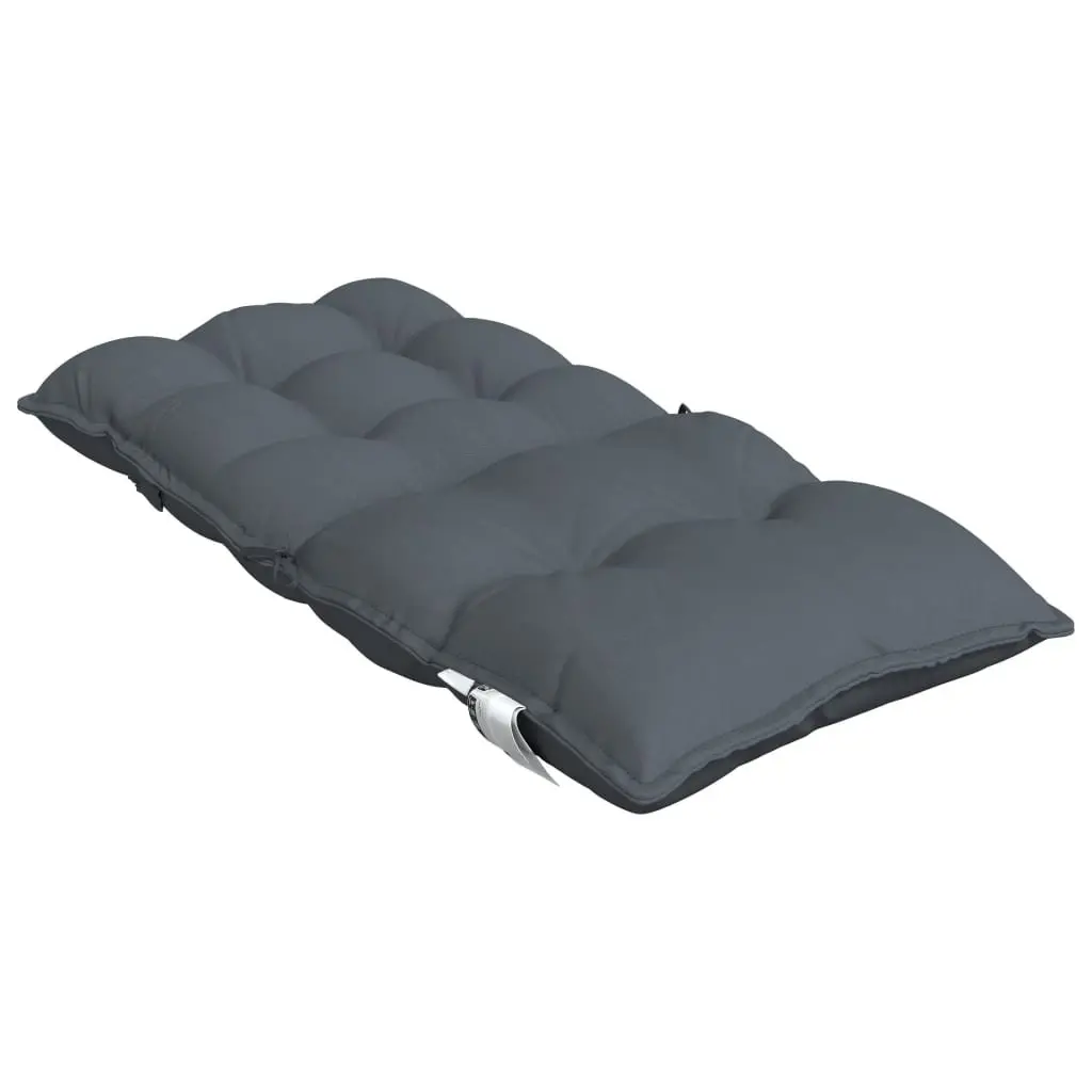 Anthracite Lowback Chair Cushions 2 pcs