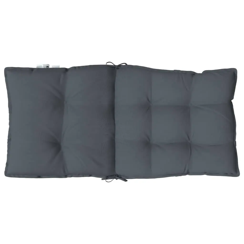 Anthracite Lowback Chair Cushions 2 pcs