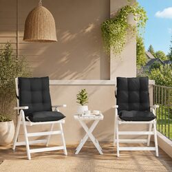 Specifications for Lowback Chair Cushions 2 pcs Black