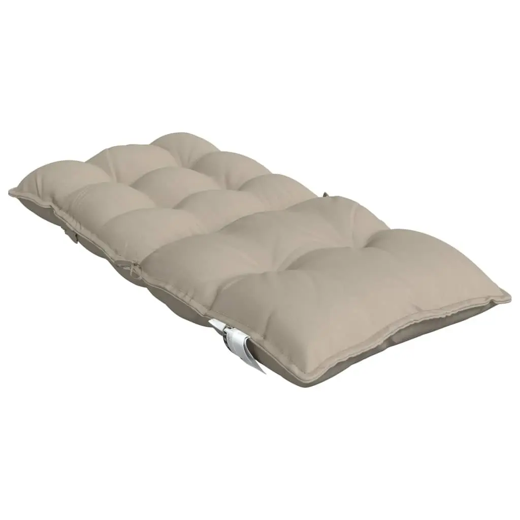 Lowback Chair Cushions for Outdoor Garden Patio 4 Pieces Taupe Oxford Fabric