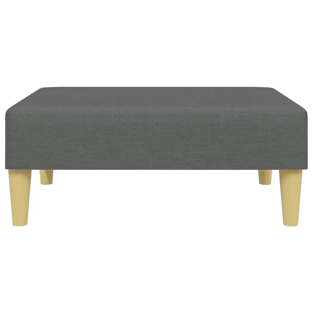 Footstool Living Room Dark Grey Compact Size
