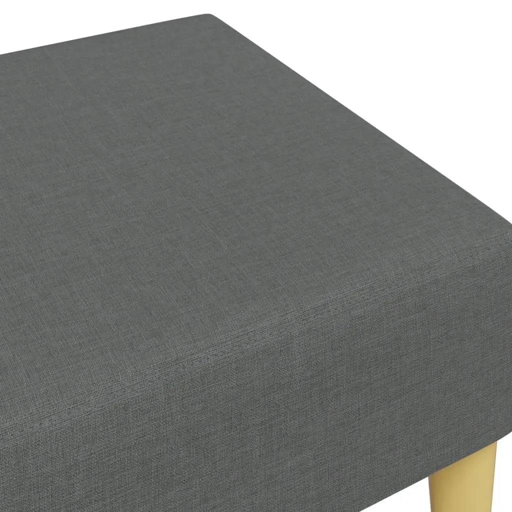 Footstool Living Room Dark Grey Compact Size
