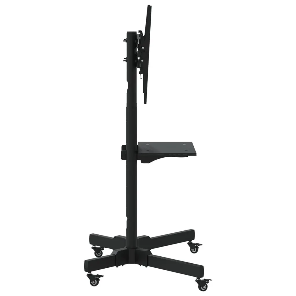TV Stand on Wheels for Home Entertainment 32-70 Inch Height Adjustable Tilting Monitor