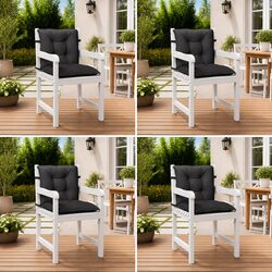 Detailed Specifications of Anthracite Lowback Chair Cushions Set