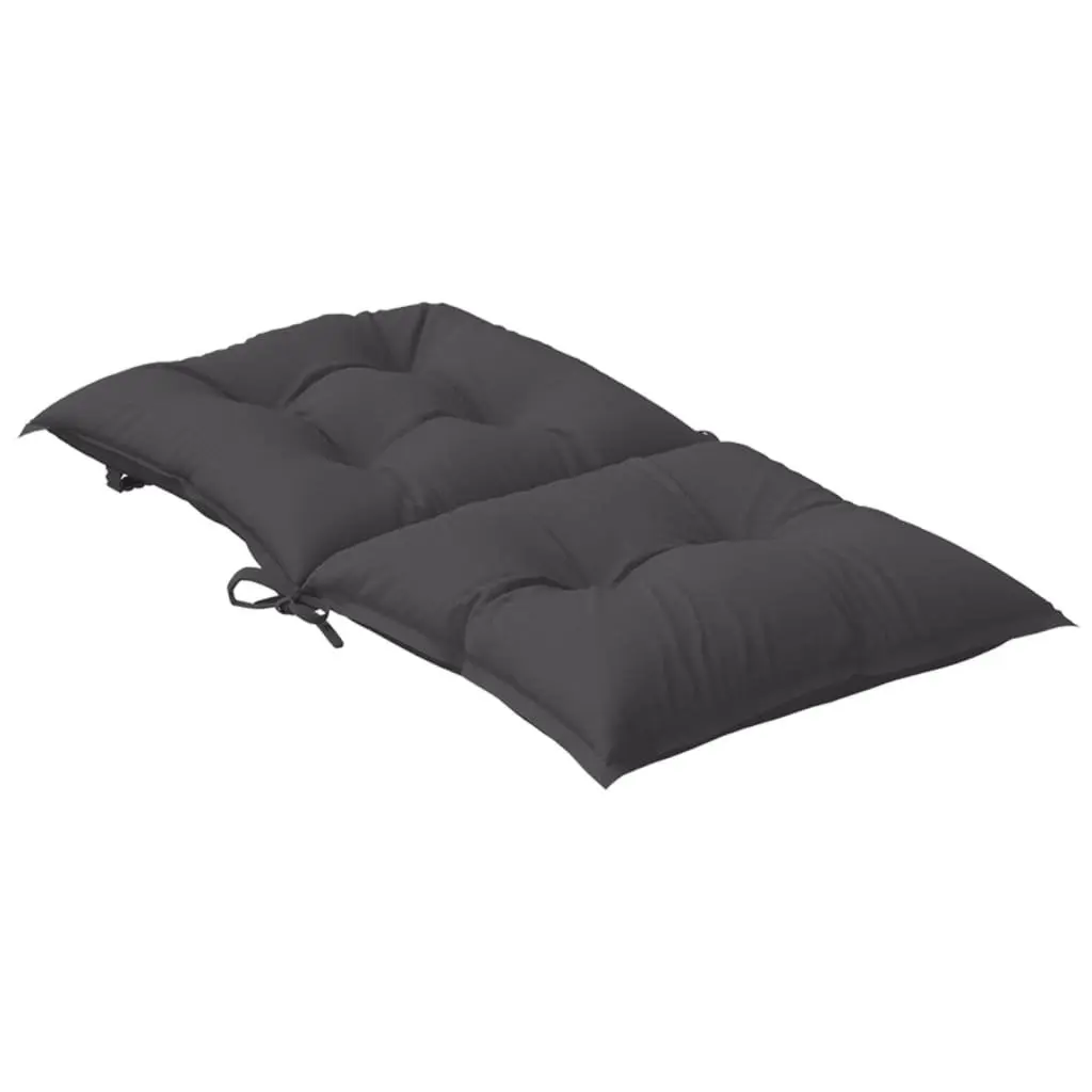 Lowback Chair Cushions Set 4 Piece Outdoor Garden Patio Furniture Seat Anthracite