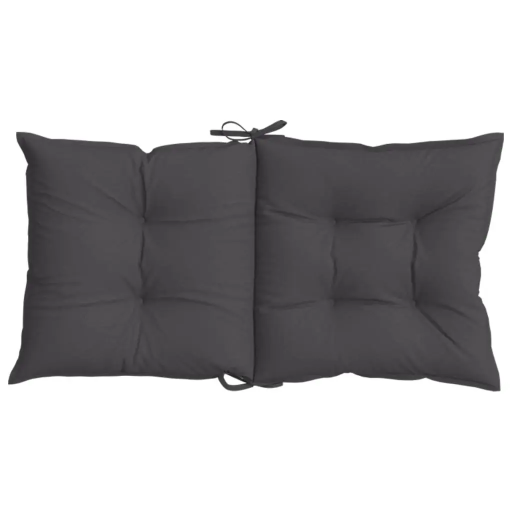 Lowback Chair Cushions Set 4 Piece Outdoor Garden Patio Furniture Seat Anthracite