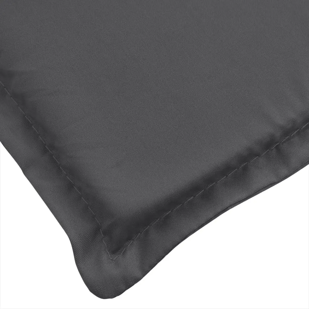 Sun Lounger Cushion Outdoor Garden Patio Chair Pad Anthracite Melange 200x50x4cm